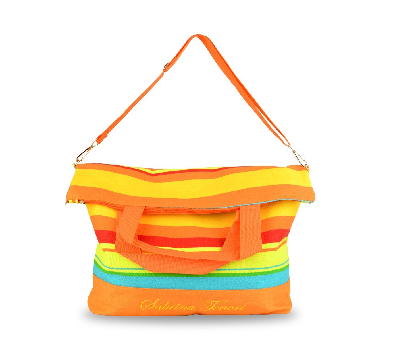 382462 Sac de plage à bandoulière Sabrina Tenori NEW LOOK fantaisie à rayures