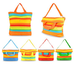 382462 Sac de plage à bandoulière Sabrina Tenori NEW LOOK fantaisie à rayures