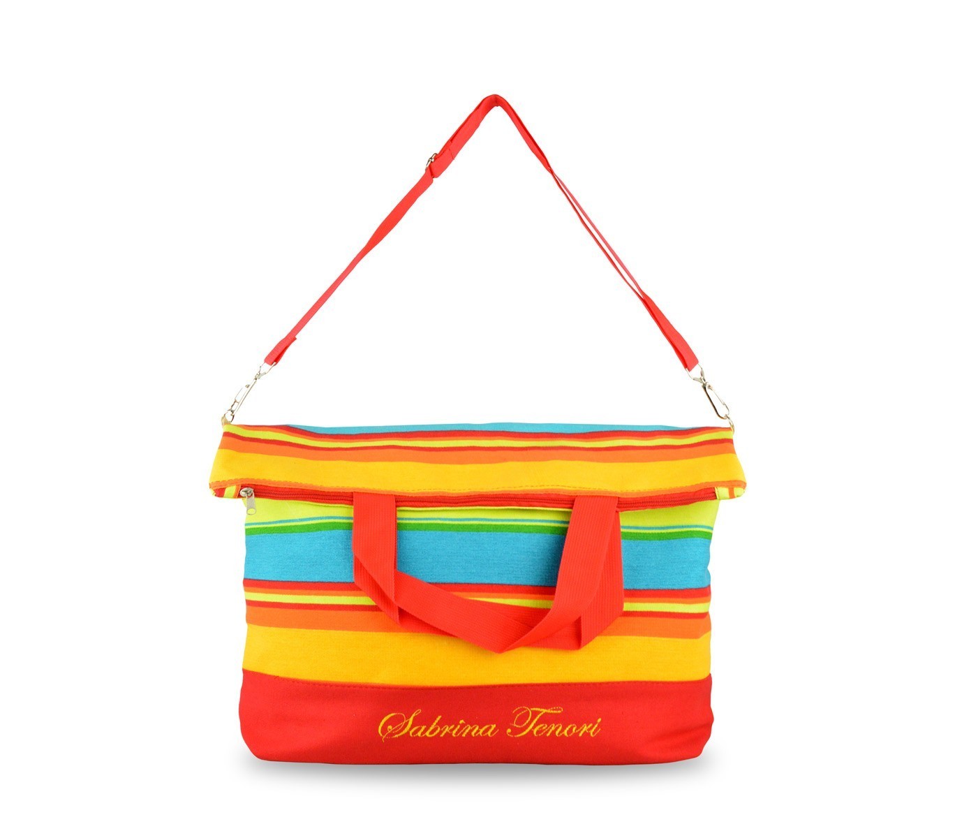 382462 Sac de plage à bandoulière Sabrina Tenori NEW LOOK fantaisie à rayures