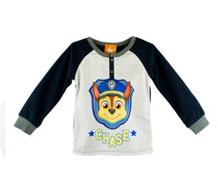 22-2308 Pyjama enfant imprimé Paw Patrol en polaire manches longues de 3 à 6 ans
