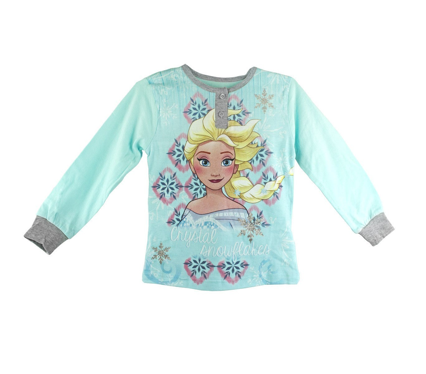 22-2281 Pyjama enfant imprimé La Reine des neiges manches longues de 3 à 7 ans 