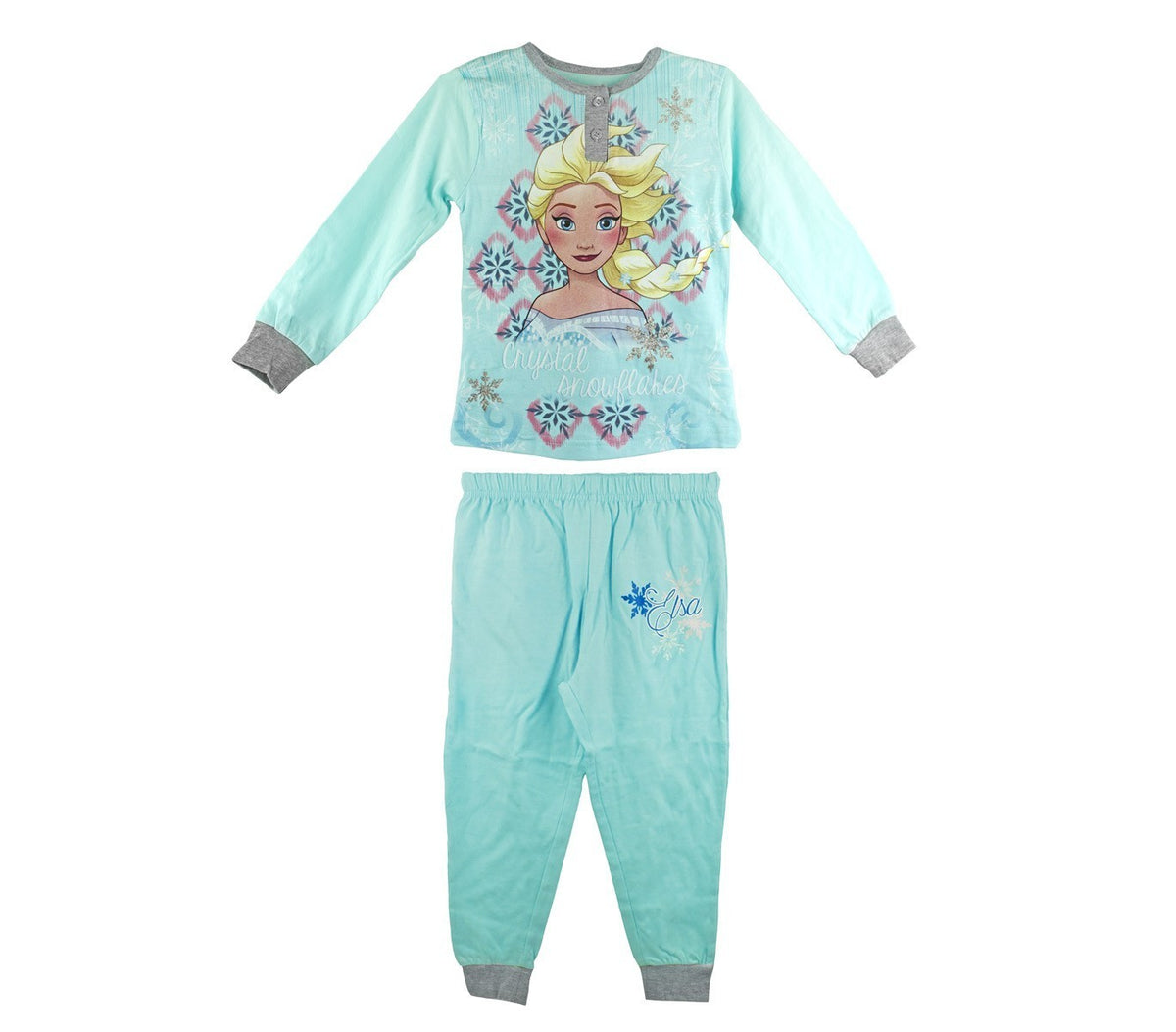 22-2281 Pyjama enfant imprimé La Reine des neiges manches longues de 3 à 7 ans 