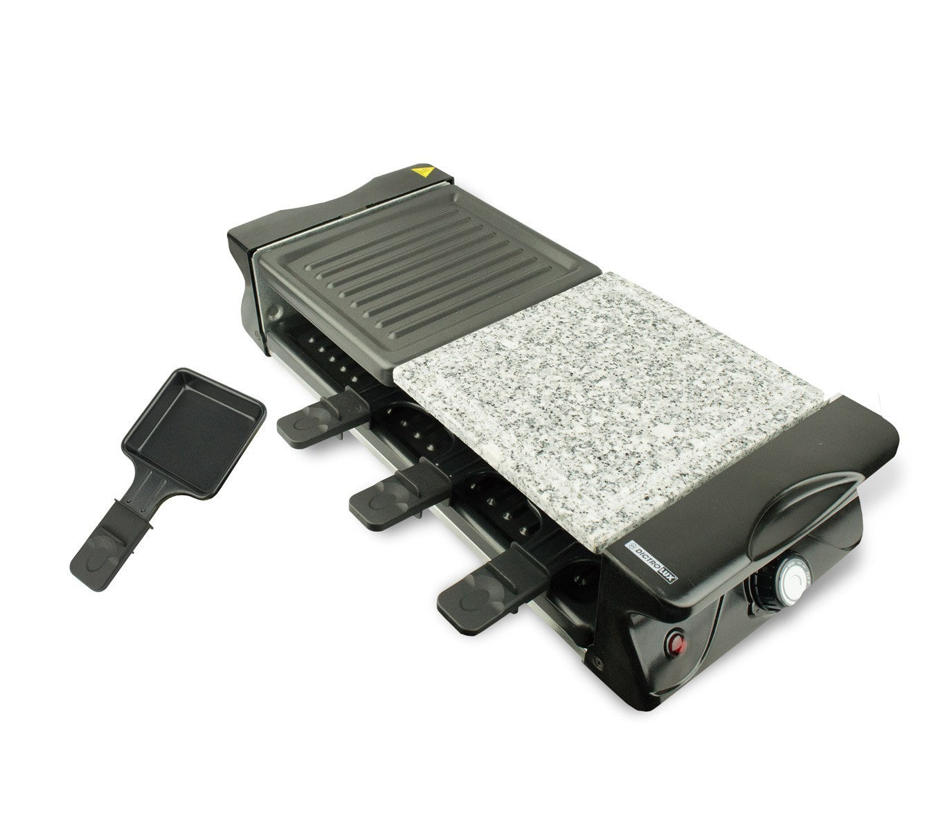871101 Appareil à raclette 3 en 1 DICTROLUX pierre à cuire 8 personnes 1200W 