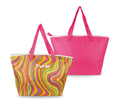 375839 Sac isotherme FREE-GO fantaisie ondes multicolore à double poignée