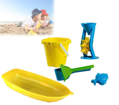 226704 Set de jeux de plage pour enfant 6 pièces seau avec accessoires