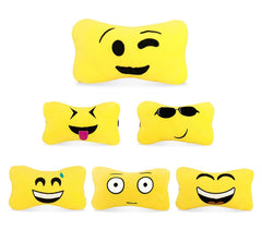 4594 Coussin appuie-tête émoticône pour voiture FREETIME idée cadeau 