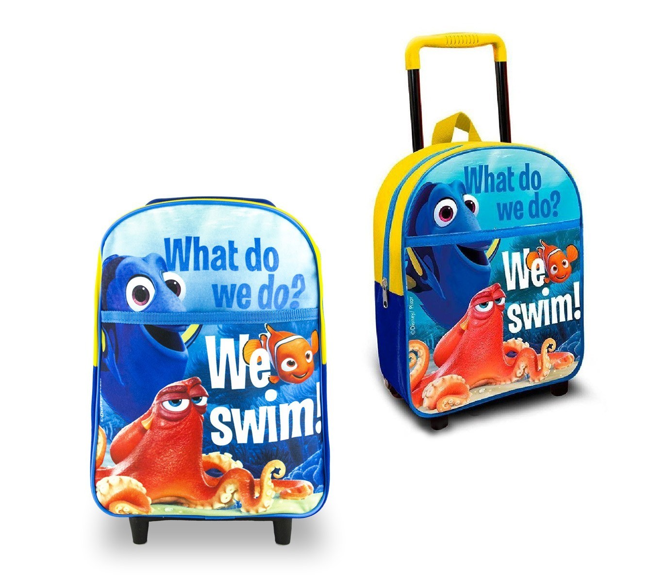 FD16106 Mini sac à dos à roulettes pour enfant Le Monde de Dory 34 x 22 x 13 cm