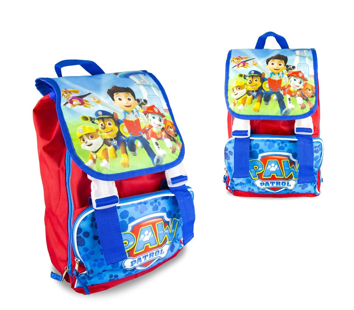 21-1416 Cartable extensible pour enfant en maternelle PAW PATROL poche frontale