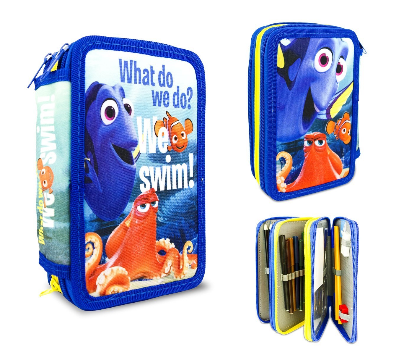 FD16111 Set scolaire Le Monde de Dory sac à dos et trousse 3 compartiments
