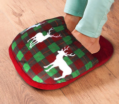 3653421 Chausson géant chauffe-pieds doux fantaisie noël 28 x 40 cm
