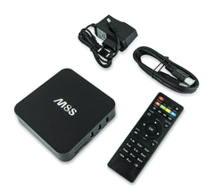 M8S Smart Box TV 4.4 Android avec télécommande et câble HDMI inclus Quad Core
