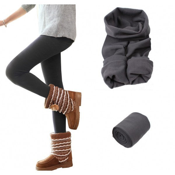 Leggins pour femmes effet thermique, élastique intérieur