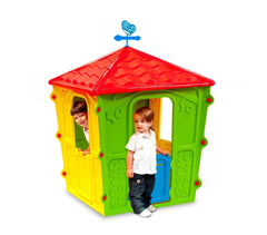 102138 Maisonnette enfant COUNTRY PLAY HOUSE intérieur extérieur 152x108x108 cm