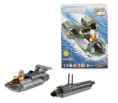 340677 Playset briques de construction force spéciale marine 3 en 1 CIGIOKI 101p