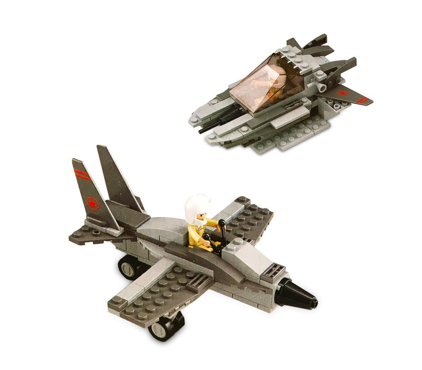 340646 Playset de briques de construction AEREO MILITARE  3 EN 1 CIGIOKI 126 pcs