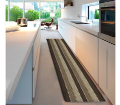 184042 Tapis mod. STRIPES 55 x 230 cm 100% coton idéal salle de bain et cuisine