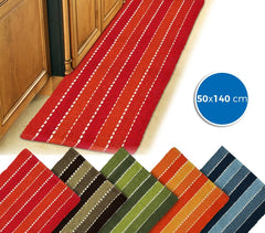 184028 Tapis mod. STRIPES 50 x 140 cm 100% coton idéal salle de bain et cuisine