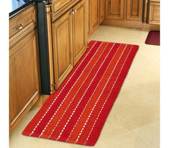 184028 Tapis mod. STRIPES 50 x 140 cm 100% coton idéal salle de bain et cuisine