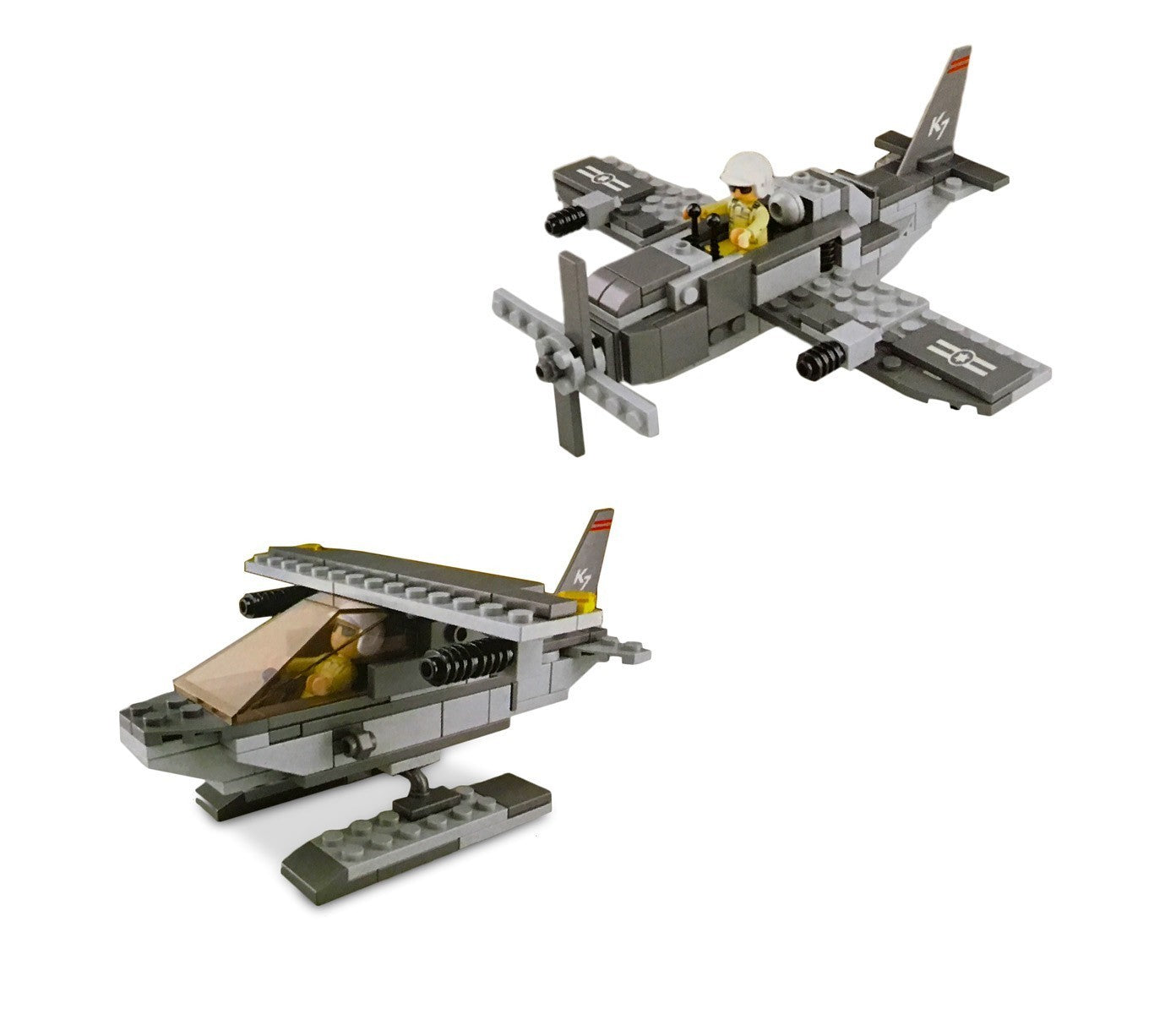 640653 Playset de briques de construction AEREO MILITARE CIGIOKI 144 pièces