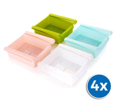 4705 Set de 4 tiroirs coulissants pour ranger le réfrigérateur 12 x 15 x 5,7 cm