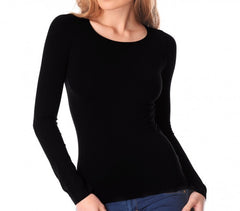 VKA20 Sous-pull Lisa manches longues col rond femme slim fit effet thermique