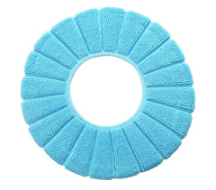 4367 Couvre-siège en tissu pour le wc diamètre 30 cm doux et chaud