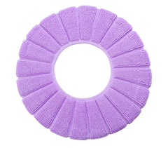 4367 Couvre-siège en tissu pour le wc diamètre 30 cm doux et chaud