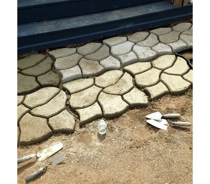 4371 Moule à pavé béton pour jardin 42,5 x 42,5 cm matrice pour béton