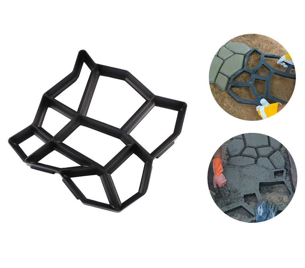 4371 Moule à pavé béton pour jardin 42,5 x 42,5 cm matrice pour béton