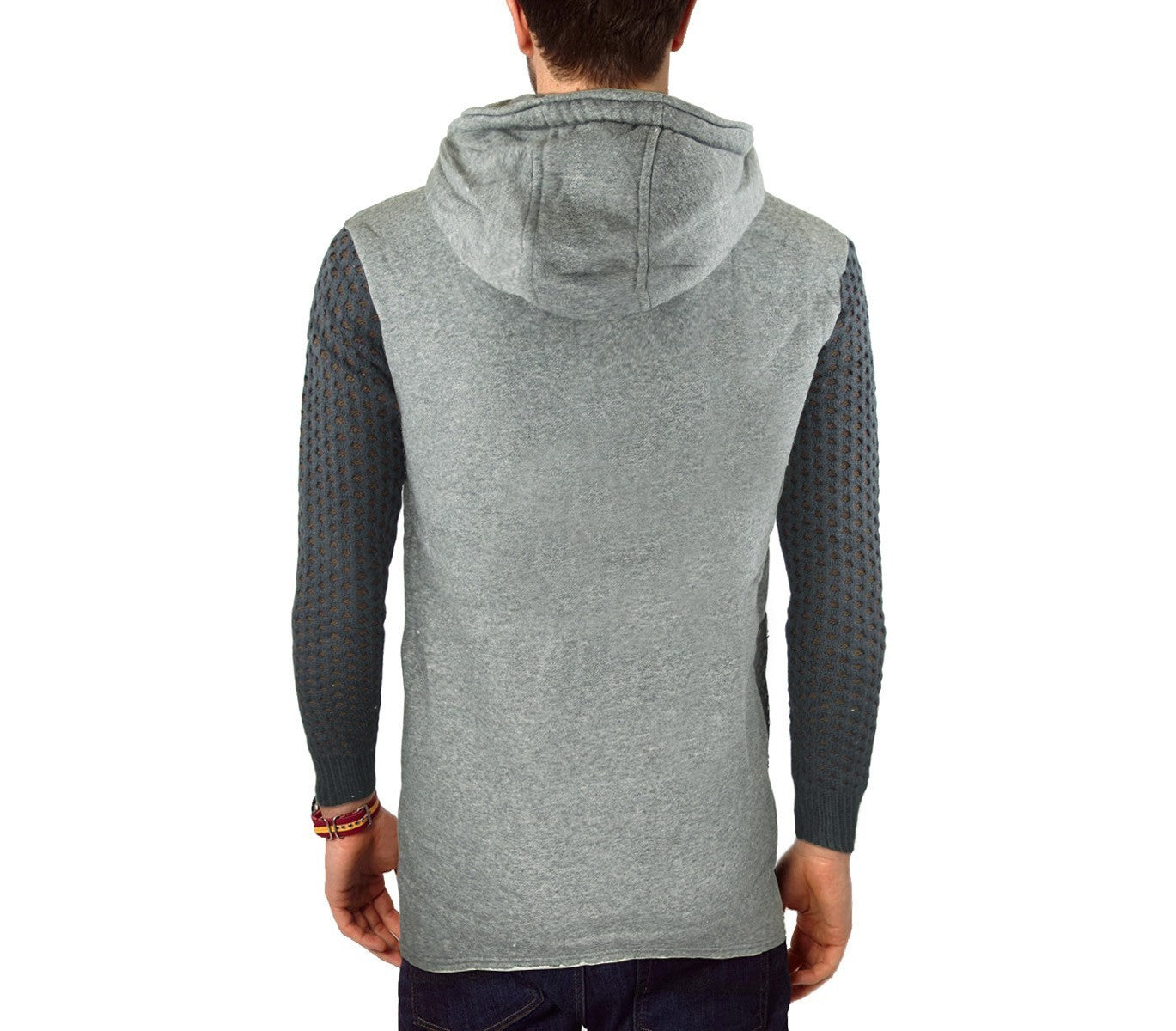 87329 Veste pour homme modèle Sedrik coupe asymétrique détails sur manches