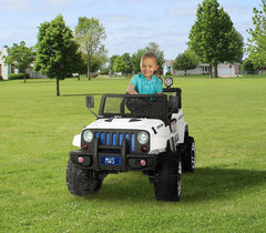 Voiture électrique LT863pour enfant JEEP SPORT 4 roues motrices siège en cuir 