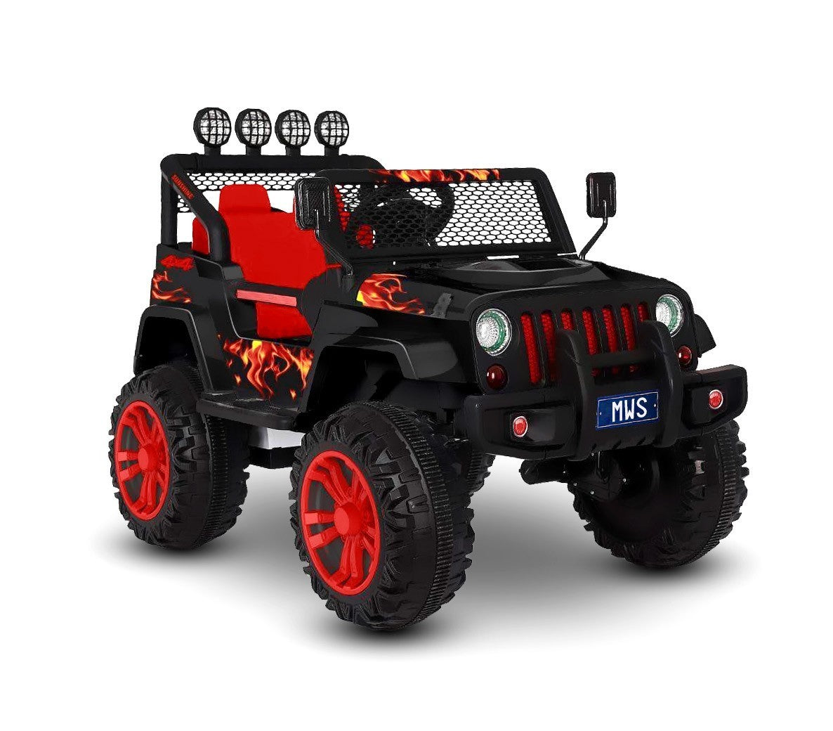 Voiture électrique LT863pour enfant JEEP SPORT 4 roues motrices siège en cuir 