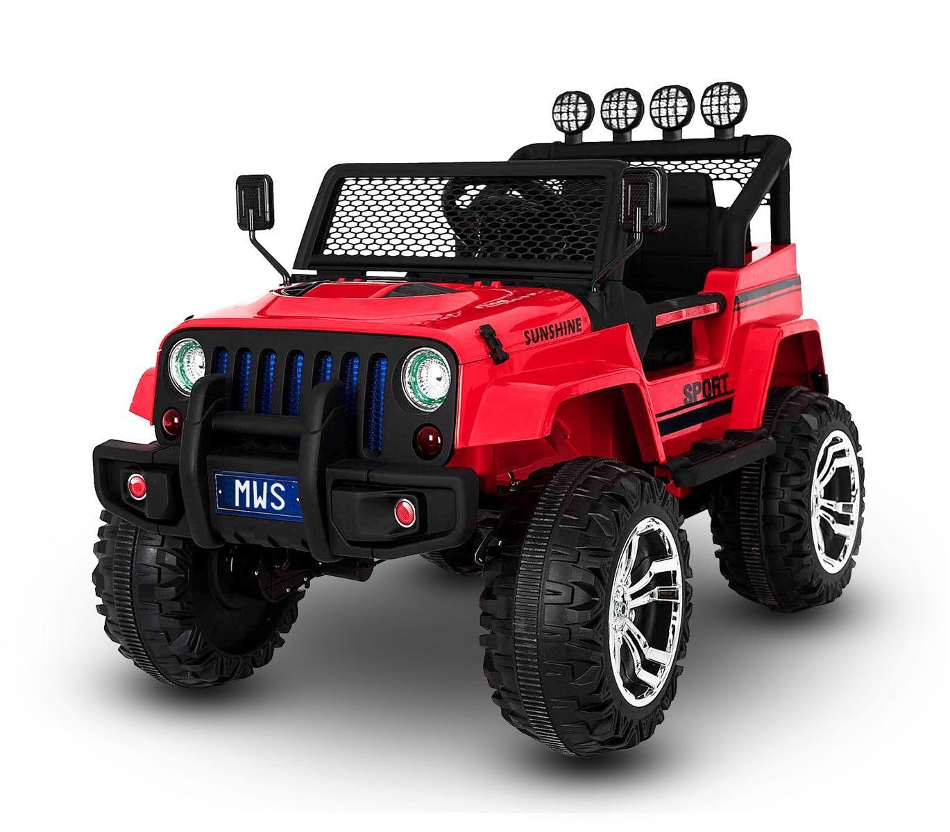 Voiture électrique LT863pour enfant JEEP SPORT 4 roues motrices siège en cuir 