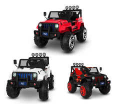 Voiture électrique LT863pour enfant JEEP SPORT 4 roues motrices siège en cuir 