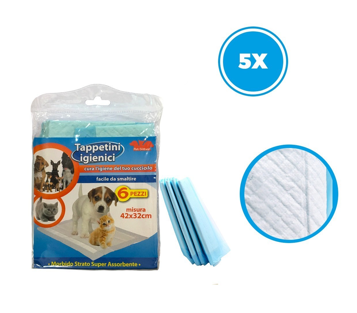 627336 Tapis éducateur pour chien ultra absorbant 30 pièces de PET SITTER