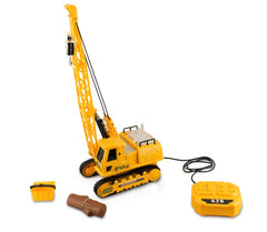 102393 Grue sur chenilles filoguidée I giganti delle costruzioni avec mouvements