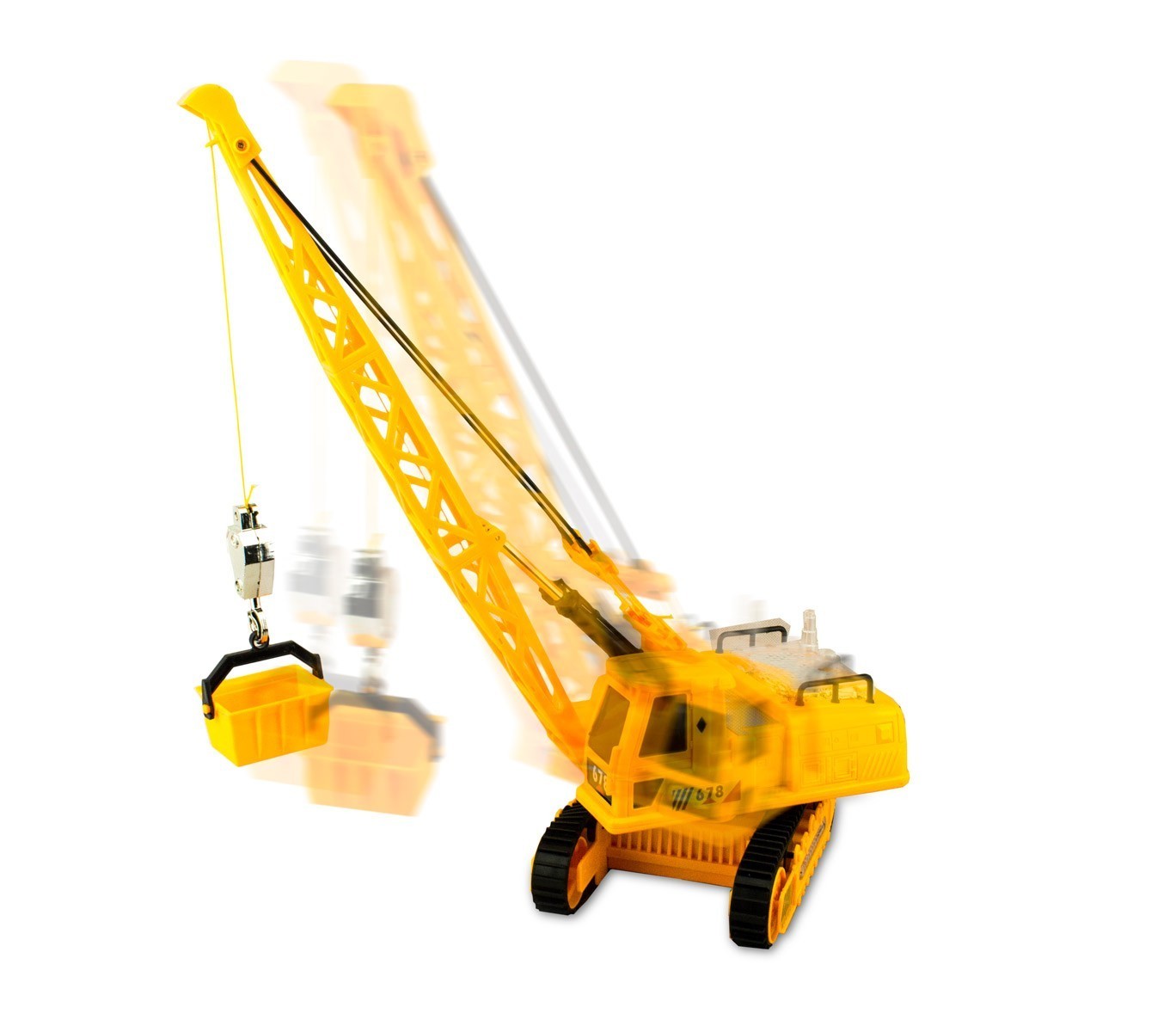102393 Grue sur chenilles filoguidée I giganti delle costruzioni avec mouvements