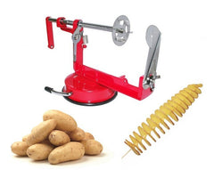 Coupe pomme de terre en spirale - manuel - acier inoxydable
