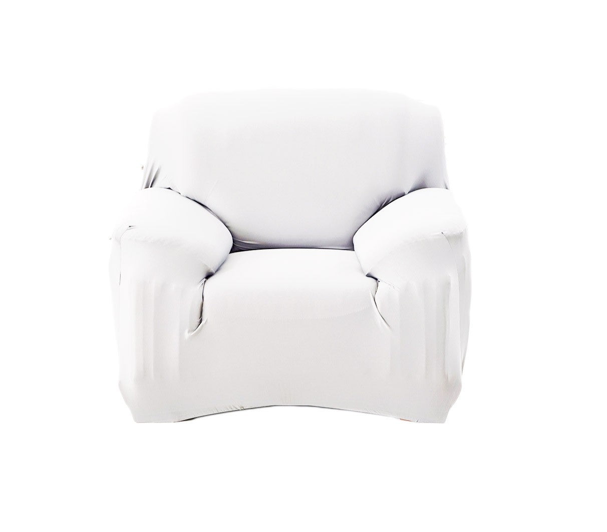 4351 Housse de fauteuil 1 place couleur unie tissu élastique facile à enfiler