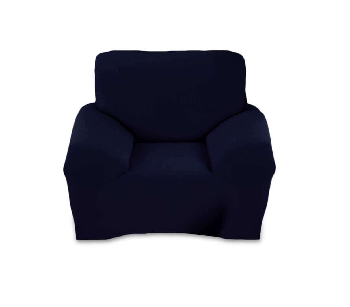 4351 Housse de fauteuil 1 place couleur unie tissu élastique facile à enfiler
