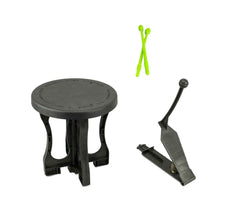 100671 Batterie de jouet GRAN RITMO 6 éléments avec tabouret et baguettes