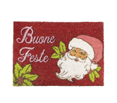 119934 Paillasson noël BUONE FESTE en fibre de coco antidérapant 50 x 70 cm