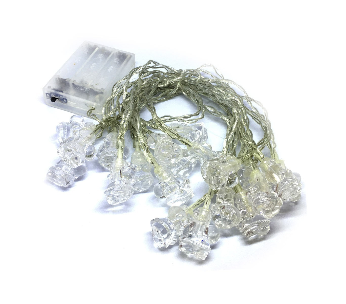 640146 Guirlande lumineuse intérieur de Noël 20 LED forme père Noël à pile