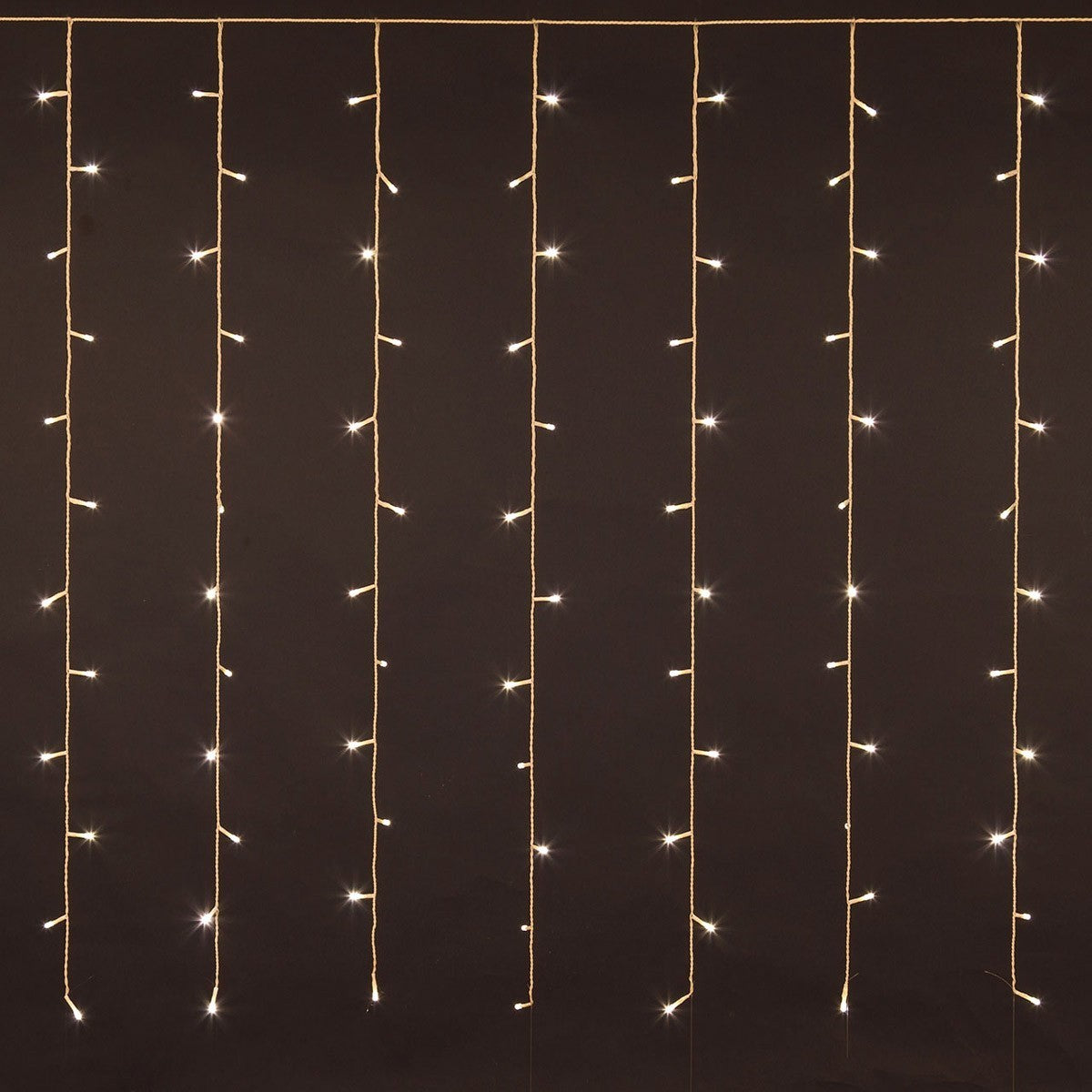 561074 Rideau lumineux de Noël 100 led 1,5 x 1 m lumière chaude 8 effets