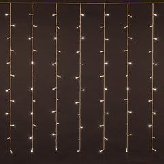 561075 Rideau lumineux de Noël 200 led 2 x 1,5 m lumière chaude 8 effets