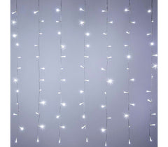 561076A Rideau lumineux de Noël 300 led 3 x 1 m lumière froide 8 effets