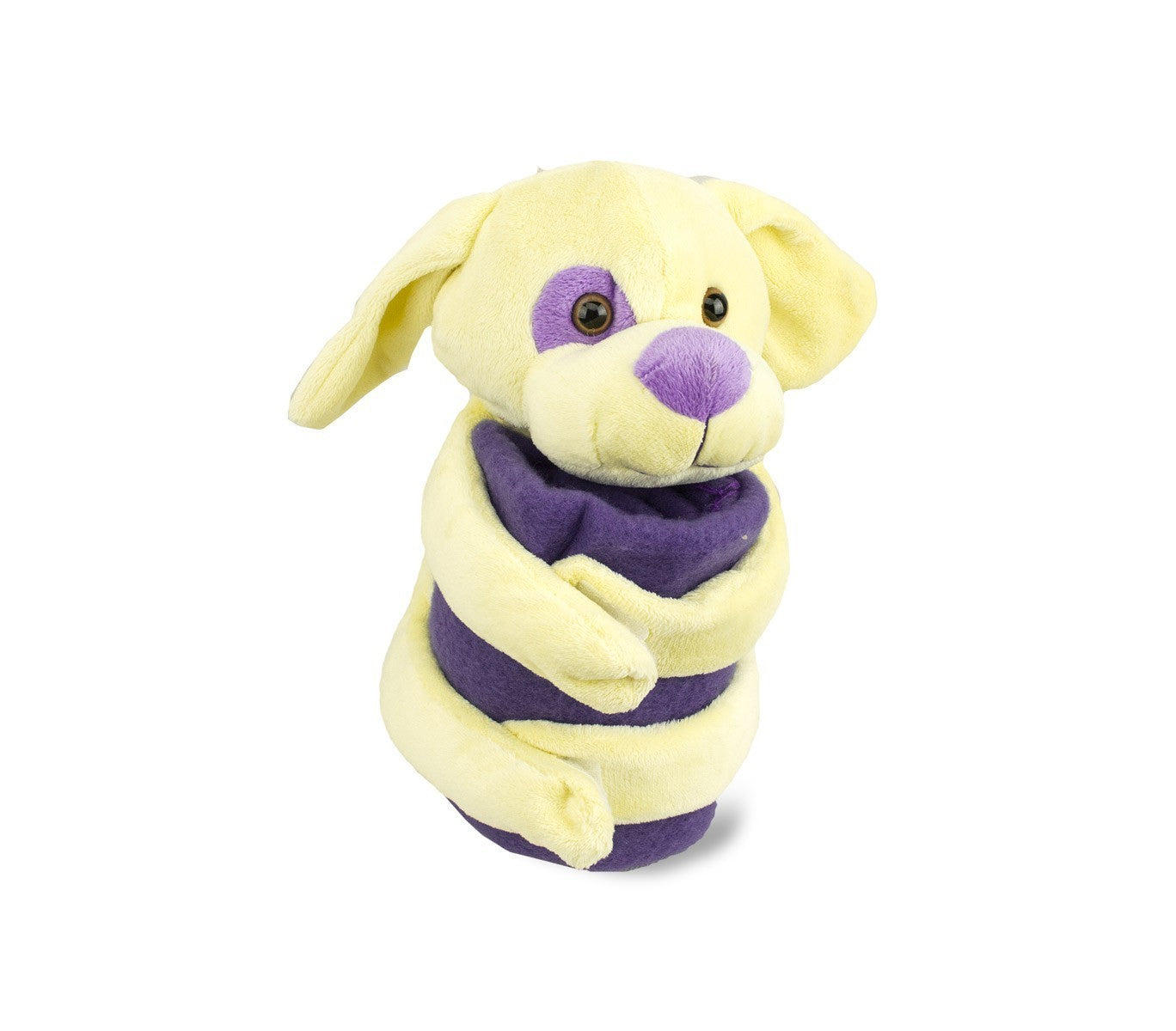 184639 Set de peluche et couverture polaire DOLLYSSIMI chien doux 100 x 75 cm