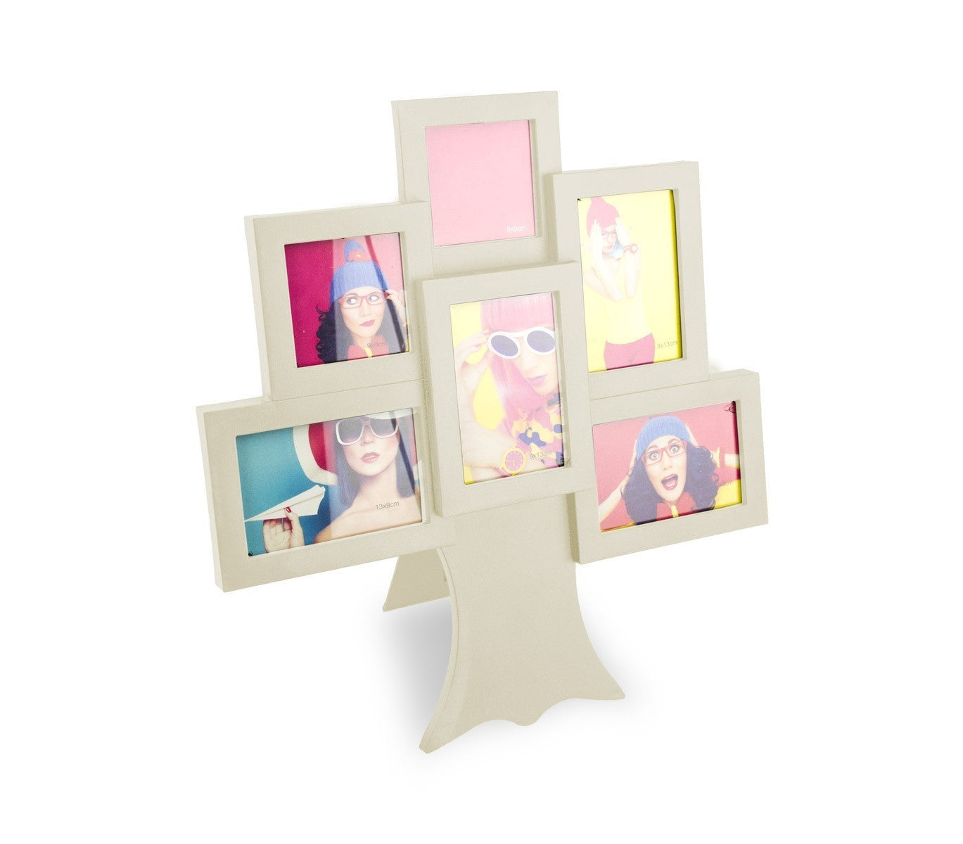 880730 Cadre photo pêle-mêle arbre 36 x 40 cm 6 vues différentes dimensions