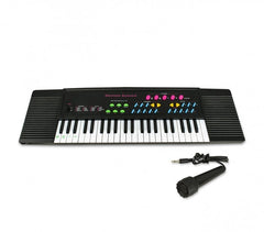 100380 Clavier électronique jouet avec microphone 44 touches et bases rythmiques