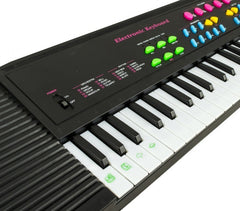 100380 Clavier électronique jouet avec microphone 44 touches et bases rythmiques